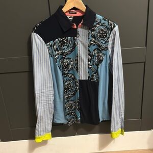 Versace Multicolor Patterned Blouse